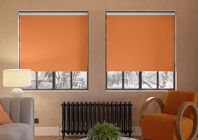 Rimini (Blackout), Tangerine - Roller Blind - Image 3